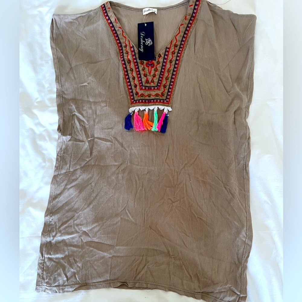 Desheng brown top